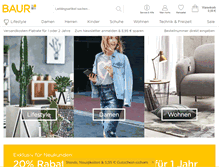 Tablet Screenshot of baur.de